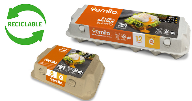 En Grupo Proa trabajamos con cajas de huevo 100% reciclables